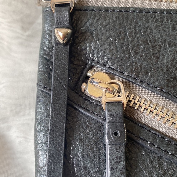 Botkier leather purse black zip textured shoulder bag - Picture 8 of 9